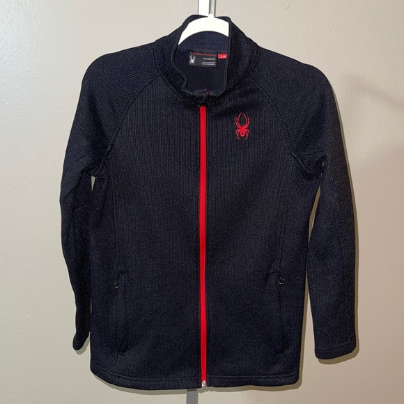 Boy’s Spyder Constant Full Zip Sweater, Size L (14/16) - Picture 1 of 5